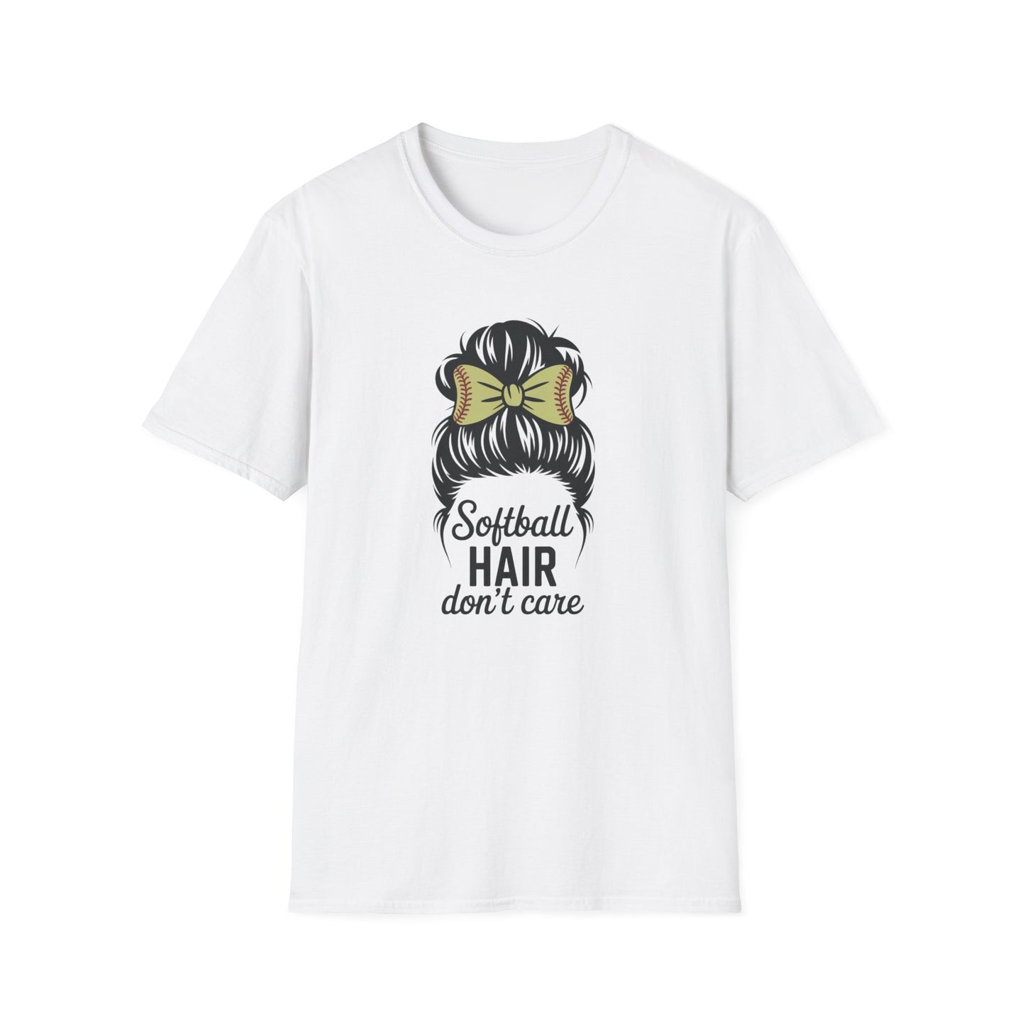 Softball Hair Don't Care Tee