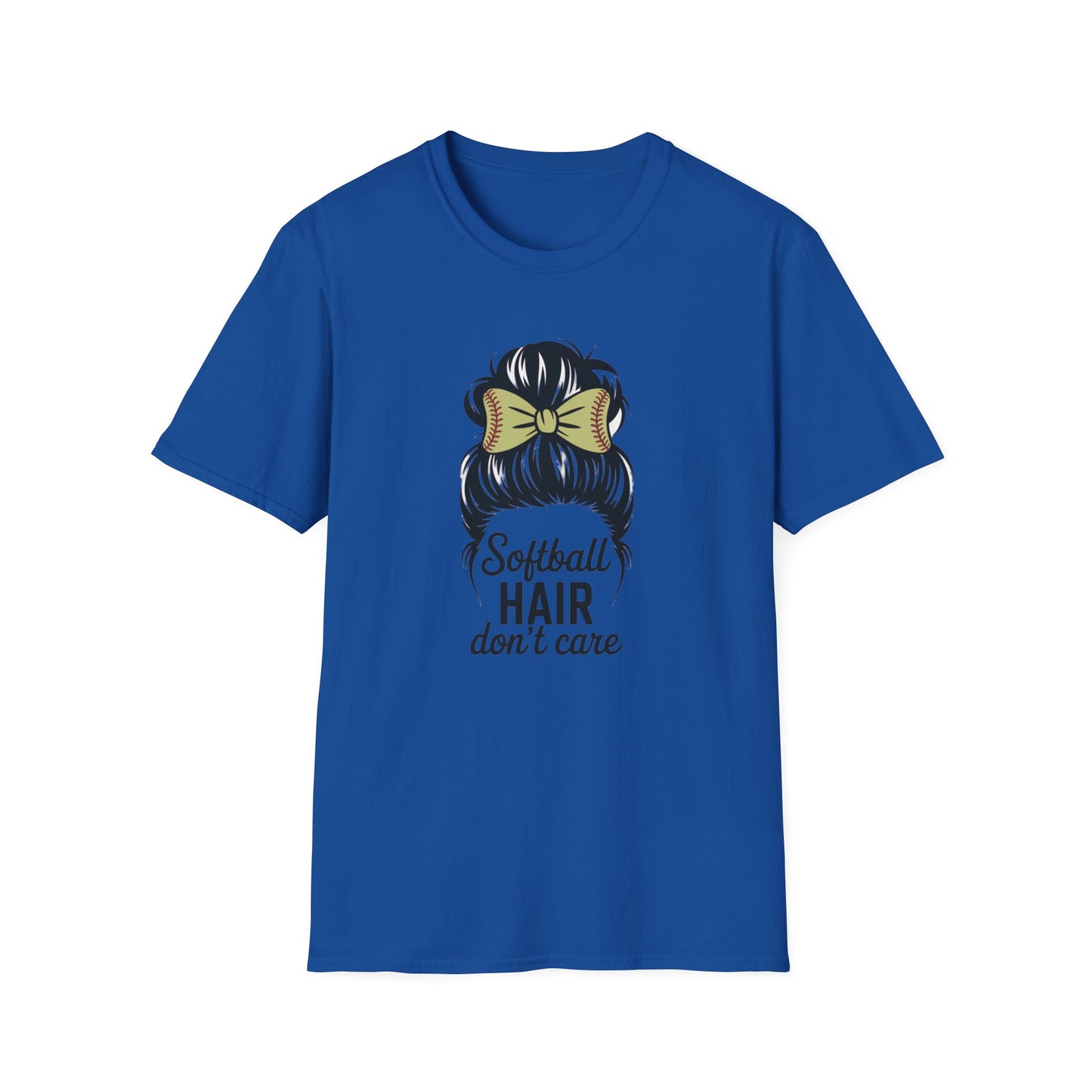 Softball Hair Don't Care Tee