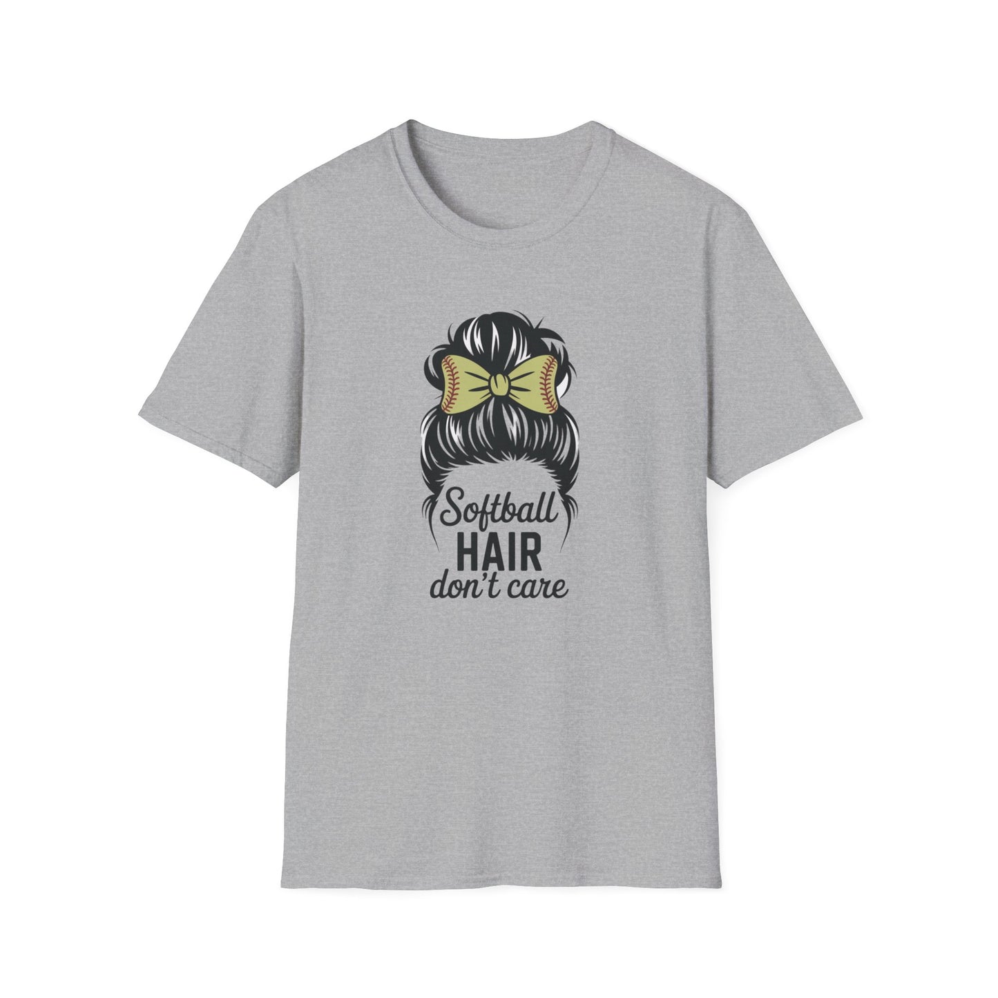 Softball Hair Don't Care Tee