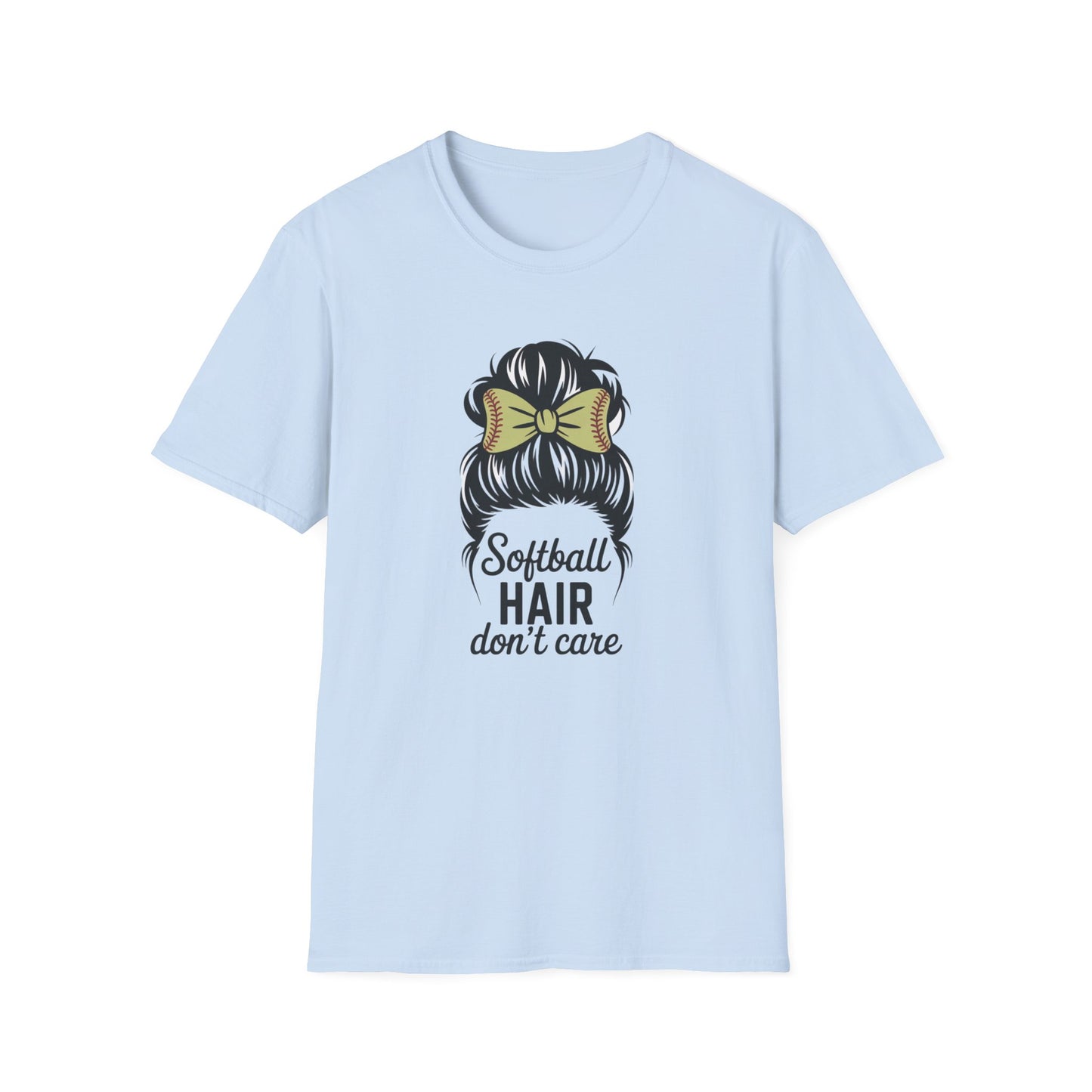 Softball Hair Don't Care Tee