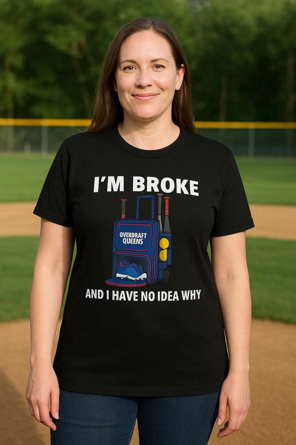 Softball Mom I'm Broke Tee