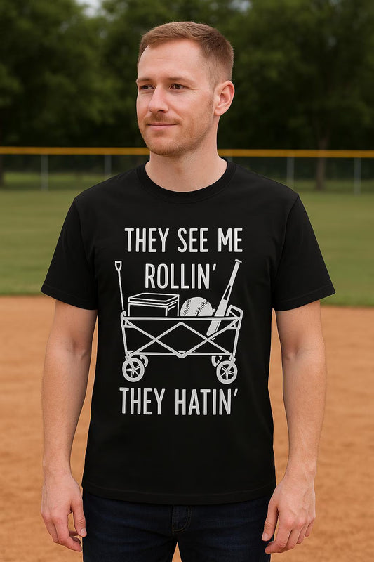 They See Me Rollin Softball Tee