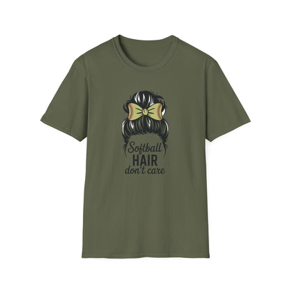 Softball Hair Don't Care Tee