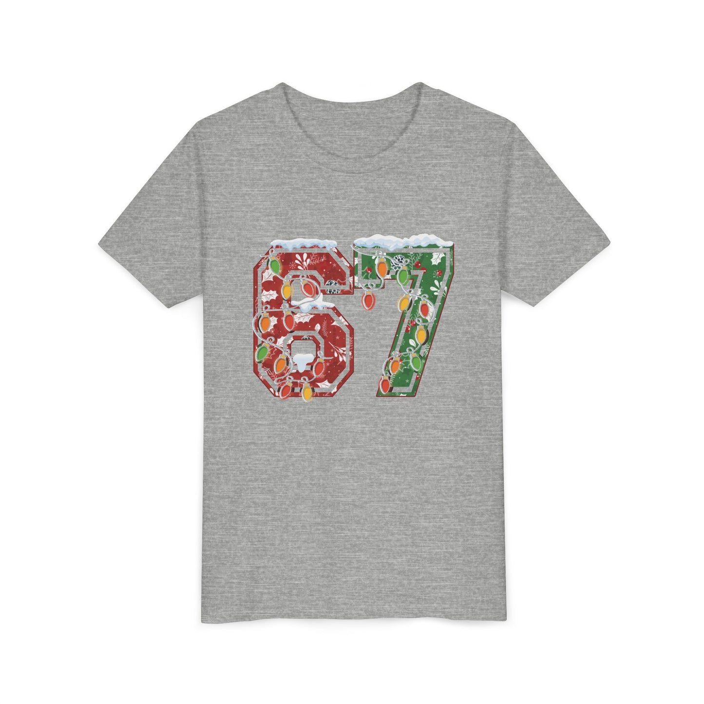 67 Vintage Number Tee with Holiday Lights Design