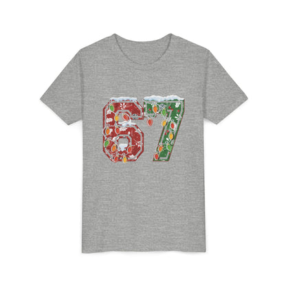 67 Vintage Number Tee with Holiday Lights Design