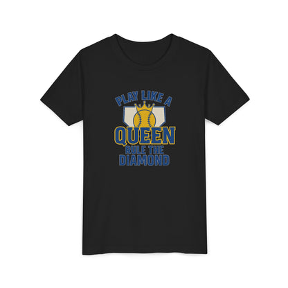 Play Like a Queen Softball Tee