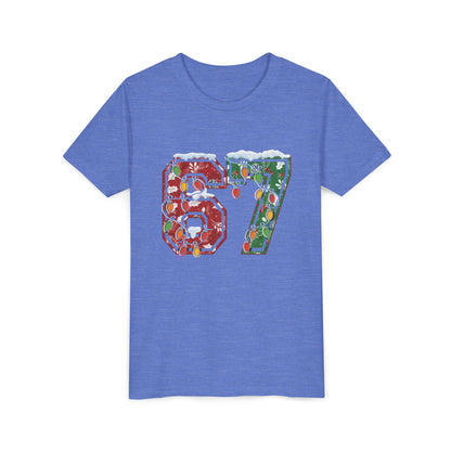 67 Vintage Number Tee with Holiday Lights Design