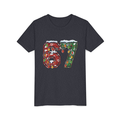67 Vintage Number Tee with Holiday Lights Design
