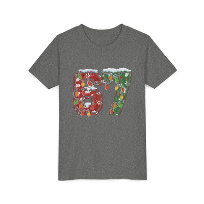 67 Vintage Number Tee with Holiday Lights Design
