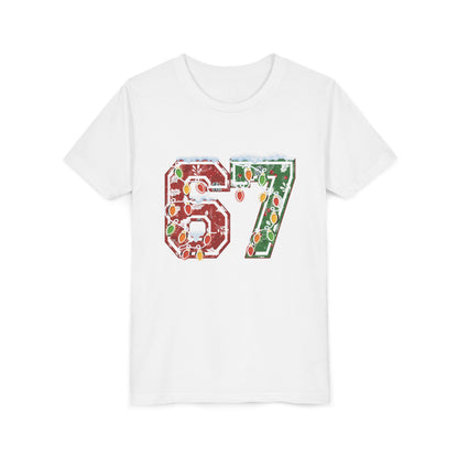67 Vintage Number Tee with Holiday Lights Design