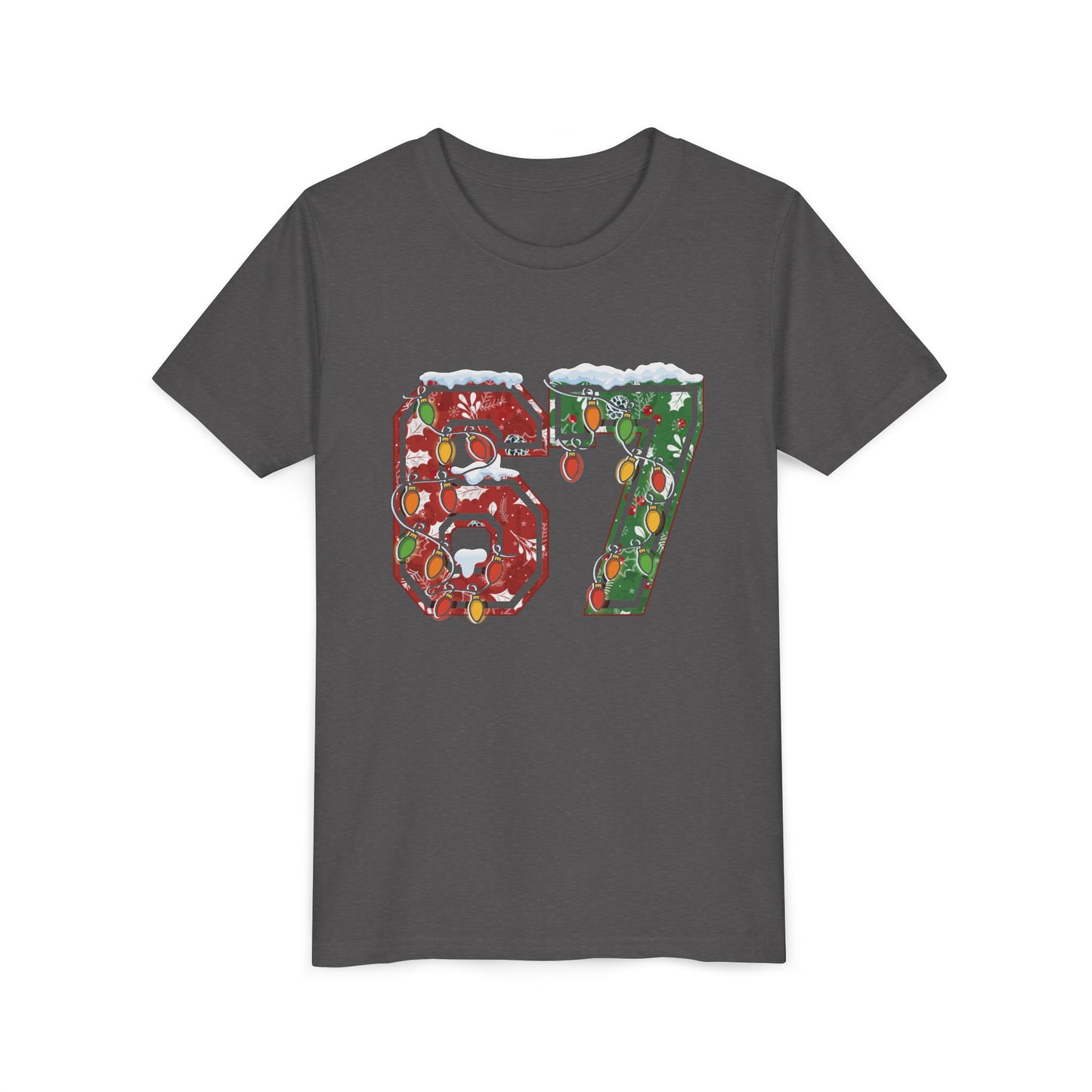 67 Vintage Number Tee with Holiday Lights Design