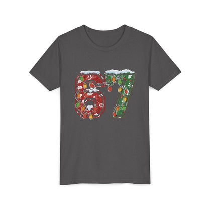 67 Vintage Number Tee with Holiday Lights Design