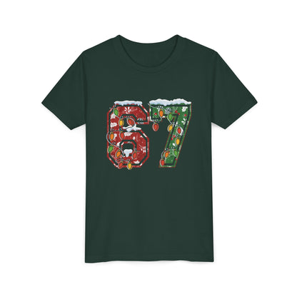 67 Vintage Number Tee with Holiday Lights Design