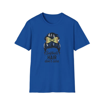 Softball Hair Don't Care Tee