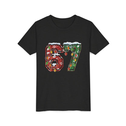 67 Vintage Number Tee with Holiday Lights Design
