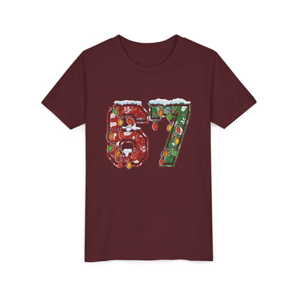 67 Vintage Number Tee with Holiday Lights Design
