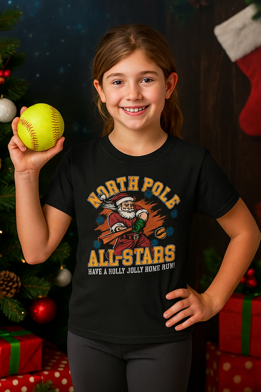 North Pole All-Stars Santa Tee
