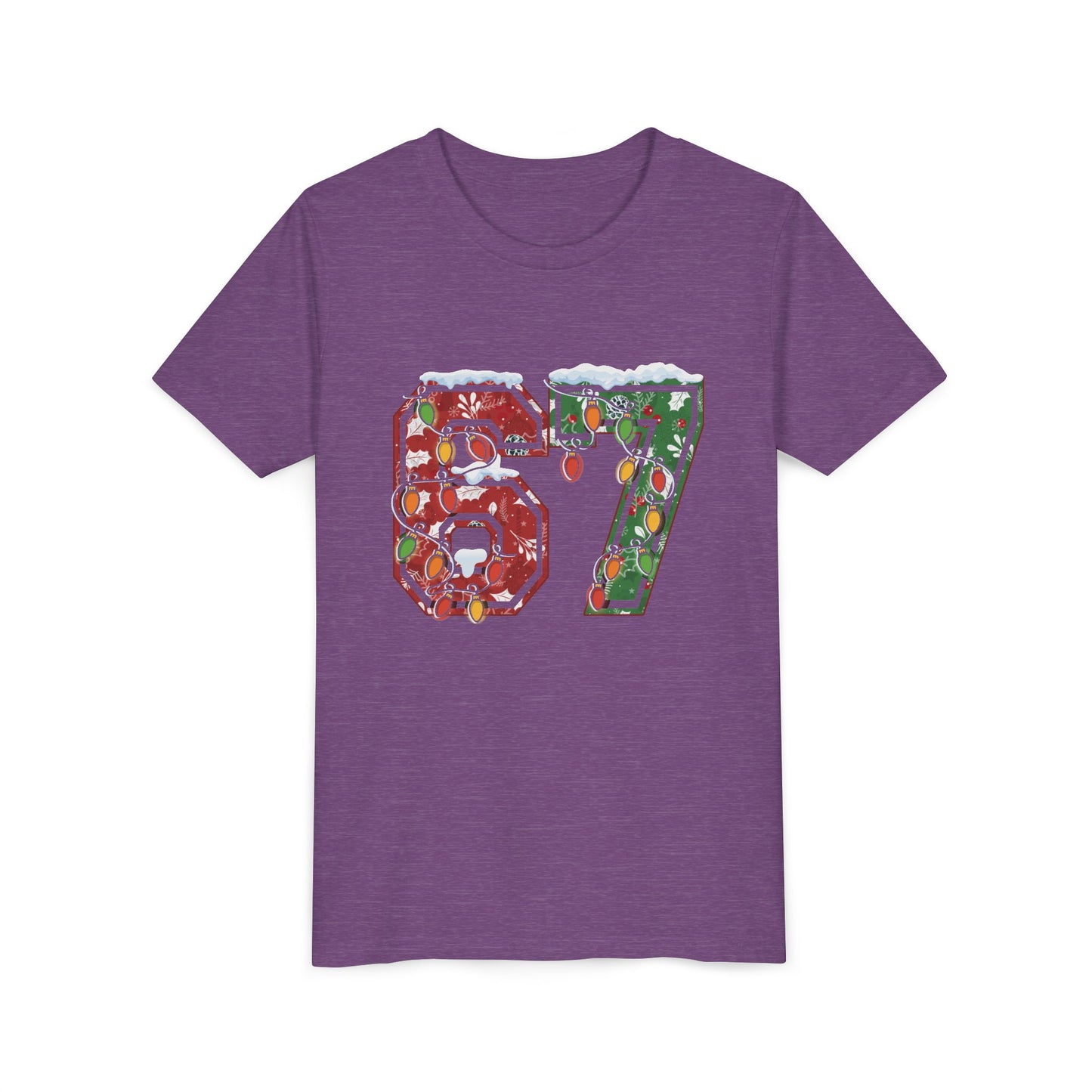67 Vintage Number Tee with Holiday Lights Design