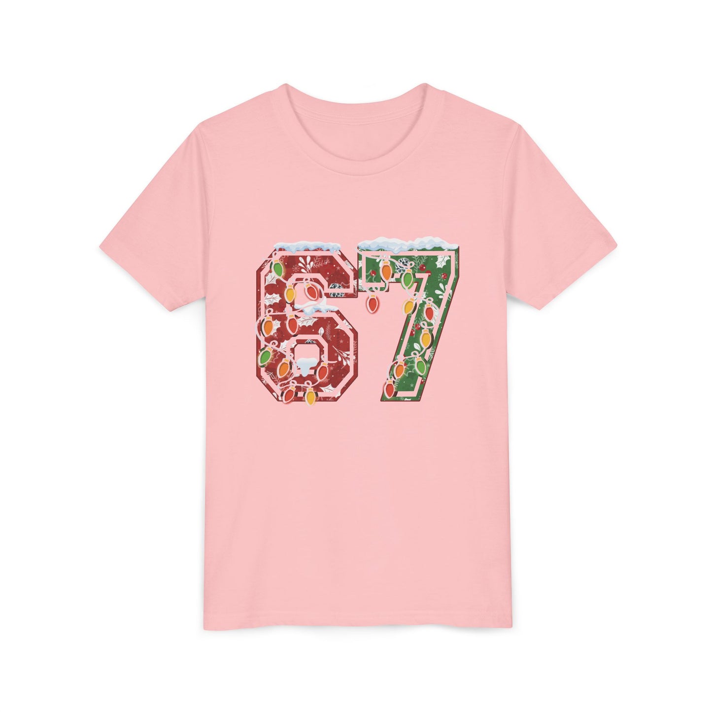 67 Vintage Number Tee with Holiday Lights Design