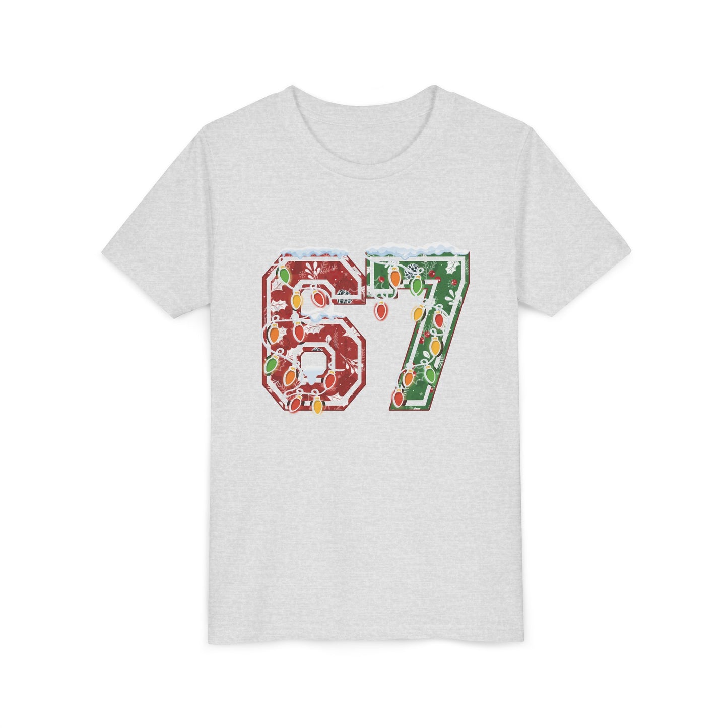 67 Vintage Number Tee with Holiday Lights Design