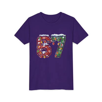 67 Vintage Number Tee with Holiday Lights Design