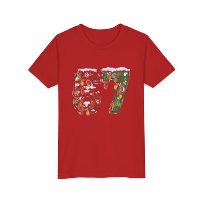67 Vintage Number Tee with Holiday Lights Design