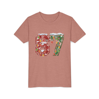 67 Vintage Number Tee with Holiday Lights Design