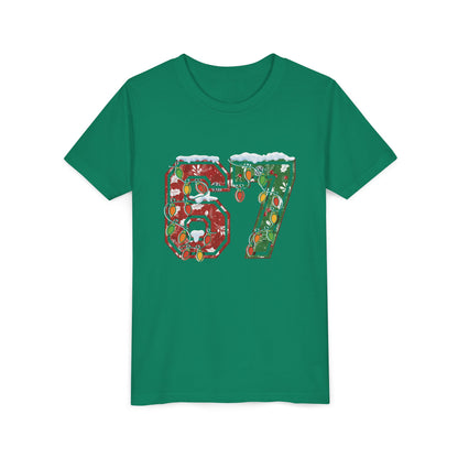 67 Vintage Number Tee with Holiday Lights Design