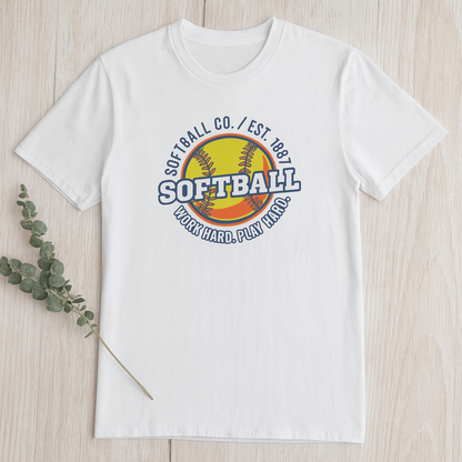 Work Hard Play Hard Adult T-Shirt