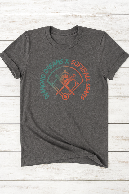 Diamond Dreams & Softball Seams Sport Tee
