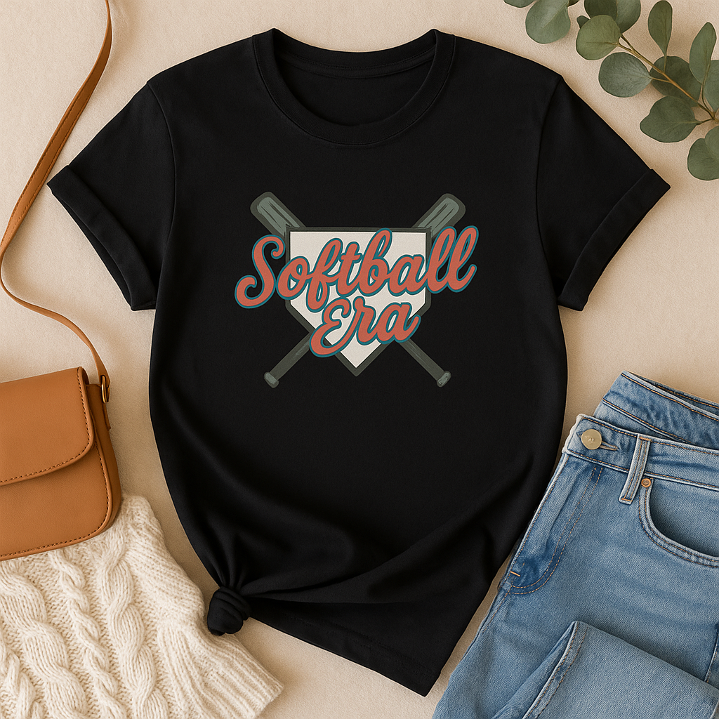 Softball Era Game Day Graphic Tee for Moms
