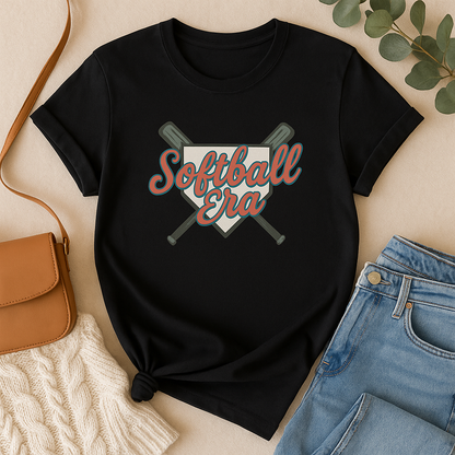 Softball Era Game Day Graphic Tee for Moms