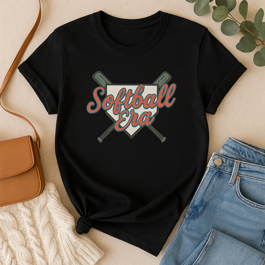 Softball Era Game Day Graphic Tee for Moms